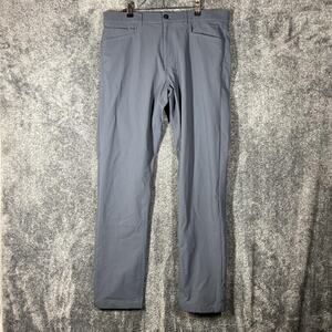 Western Rise Pants Mens 34x32 Gray Evolution Chino Travel Stretch Lightweight